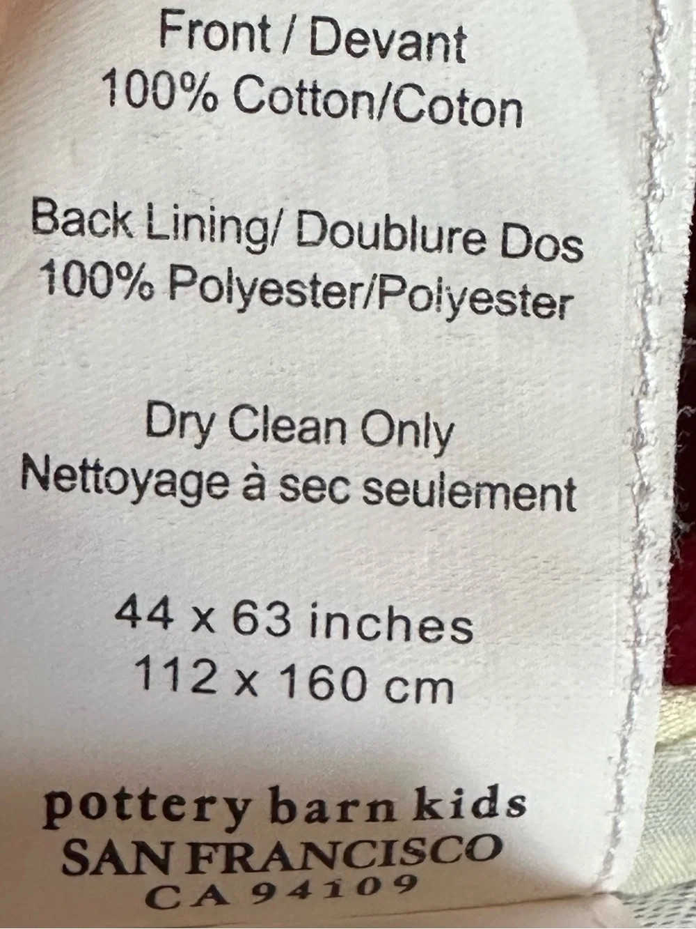 Pottery Barn Kids Red Curtain Panels with White Stars